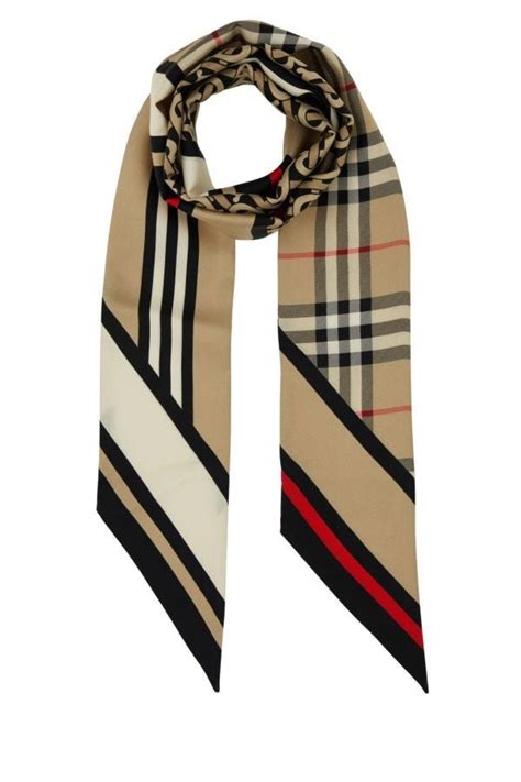 amazon foulard burberry|Burberry Woman 8029817 White Silk Foulard .